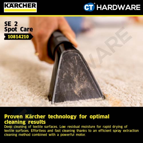 Kärcher SE 2 Spot Care Spray Extraction Cleaner | Portable Carpet Sofa Upholstery Deep Cleaner [ SE2SPOTCARE ]