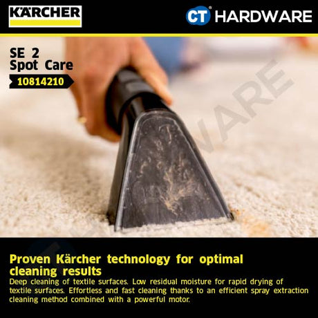 Kärcher SE 2 Spot Care Spray Extraction Cleaner | Portable Carpet Sofa Upholstery Deep Cleaner [ SE2SPOTCARE ]