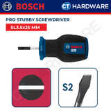 Bosch PRO Stubby Screwdriver Slotted 25mm