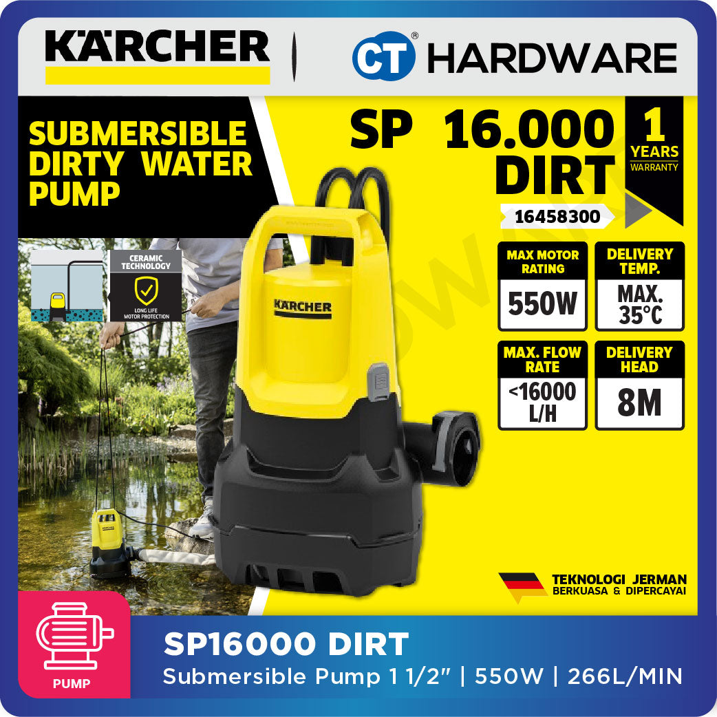 Karcher SP 16.000 DIRT Submersible Pump 550W [SP16000DIRT | 16458300]
