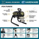 Dino-Power SP460, X10 Airless Paint Sprayer Come With 6372S Spray Gun, RAC X517 Tip, Tip Guard