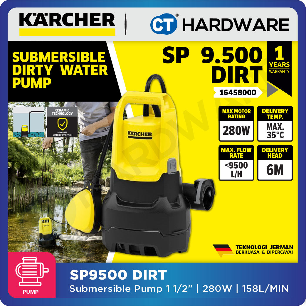 Karcher SP 9.500 DIRT Submersible Pump 280W [SP9500DIRT | 16458000]