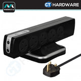 Masterplug SRGTOWSU102PB Tower Surge Protector 10-Gang | 2 USB (2m)