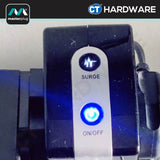 Masterplug SRGTOWSU102PB 10-Gang Tower Surge Protector | 2 USB (2m)