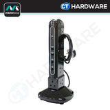 Masterplug SRPTU122PB-MP Tower Surge Protector 12-Sockets | 2 USB | 2m