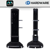Masterplug SRPTU122PB-MP 12-Sockets Tower Surge Protector | 2 USB (2m)