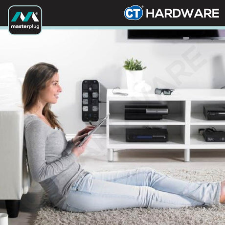 Masterplug SRPTU82PBMP 8 Way Surge Protected USB Power Centre