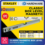 Stanley Classic Magnetic Box Level - 40cm | 60cm | 150cm (1 pc)
