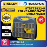 Stanley STST73822-8 Polycarbonate Small Organizer With 21 Separator Slots
