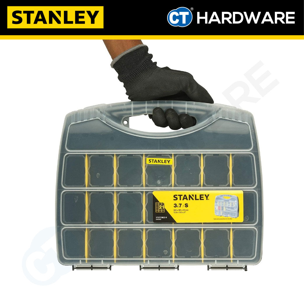 Stanley STST73822-8 Polycarbonate Small Organizer With 21 Separator Slots