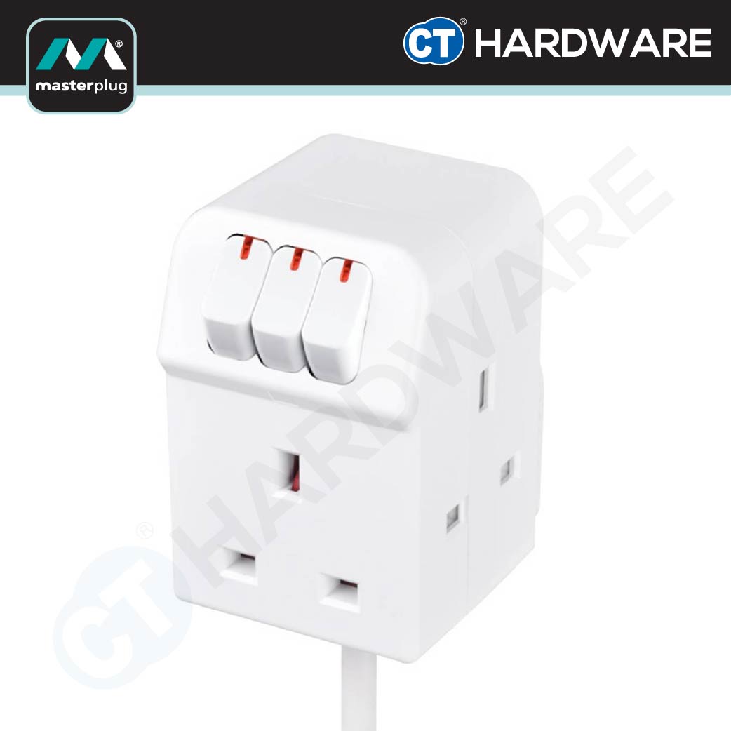 MasterPlug SWG32C Switched Power Extension Lead | 3 Socket