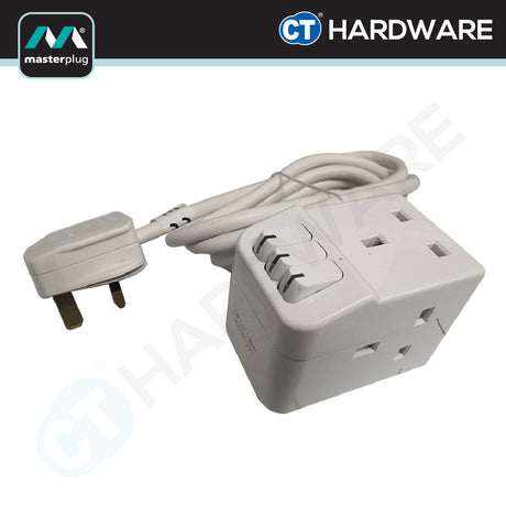 MasterPlug SWG32C Switched Power Extension Lead | 3 Socket