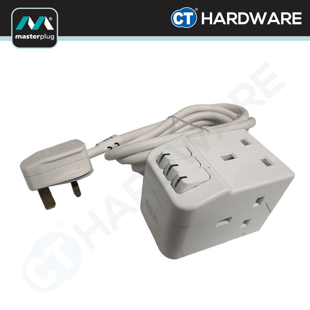 MasterPlug SWG32C Switched Power Extension Lead | 3 Socket