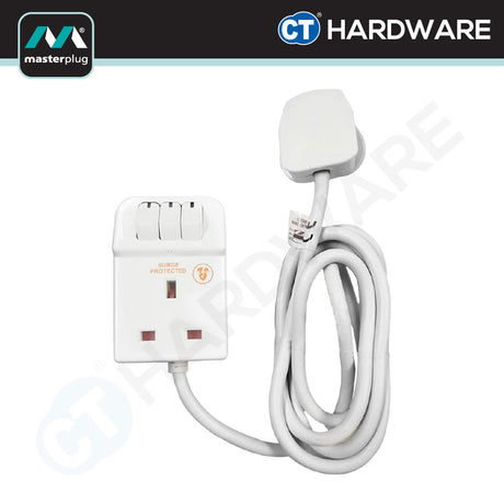 Masterplug SWSRG32C Switched Extension Lead 3m | 3-Sockets | 13A