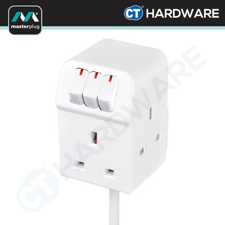 Masterplug SWSRG32C 3-Sockets13A | Switched Extension Lead 3m