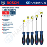 Bosch Screwdriver Set Series, 1600A039PH (6PCS), 1600A039PJ (6PCS), 1600A039PG (5PCS), Bosch Hand Tool