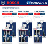 Bosch Screwdriver Set Series, 1600A039PH (6PCS), 1600A039PJ (6PCS), 1600A039PG (5PCS), Bosch Hand Tool