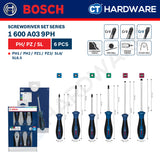 Bosch Screwdriver Set Series, 1600A039PH (6PCS), 1600A039PJ (6PCS), 1600A039PG (5PCS), Bosch Hand Tool