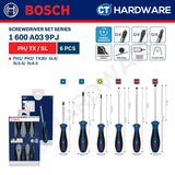 Bosch Screwdriver Set Series, 1600A039PH (6PCS), 1600A039PJ (6PCS), 1600A039PG (5PCS), Bosch Hand Tool