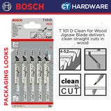 Bosch T101D Clean for Wood Jigsaw Blades (5 pcs/pack)