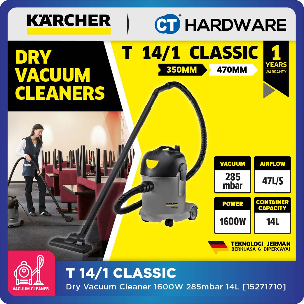 Karcher T 14/1 Classic Dry Vacuum Cleaner 1600W [15271710]
