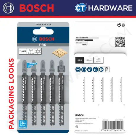 Bosch T144DP PRO Wood Precise Jigsaw Blades (5 pcs/pack)