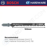 Bosch T144DP PRO Wood Precise Jigsaw Blades (5 pcs/pack)