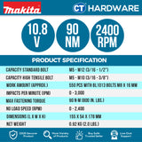 MAKITA TD090DWE CORDLESS IMPACT DRIVER 10.8V