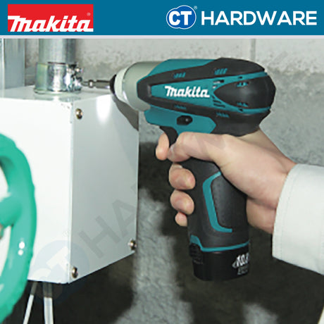 Makita TD090DWE 10.8V Cordless Impact Driver 1/4" 90NM Incl. 2x 1.3Ah Battery, 1x Charger