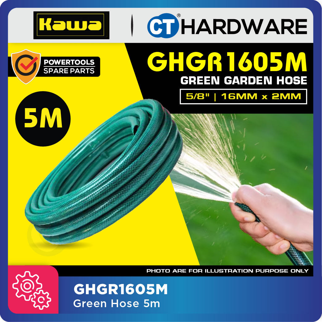 Kawa Green Garden Hose 5/8" (5m / 10m) [GHGR1605M / GHGR1610M]