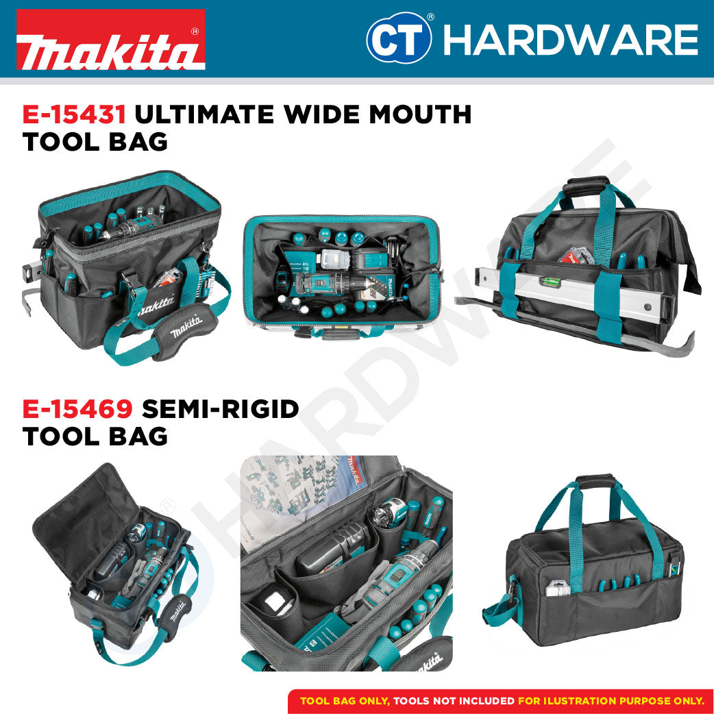 Makita E-15481 | E-15419 | E-15447 | E-15506 | E-15469 | E-15528 | E-15540 | E-15431 Backpack And Tool Bag