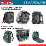 Makita E-15481 | E-15419 | E-15447 | E-15506 | E-15469 | E-15528 | E-15540 | E-15431 Backpack And Tool Bag