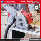 WORCRAFT TS12-165A CORDED PLUNGE TRACK SAW 165 MM | 1200W | 5000RPM COME WITH GUIDE RAIL [TS12165A+TS12165AGR]