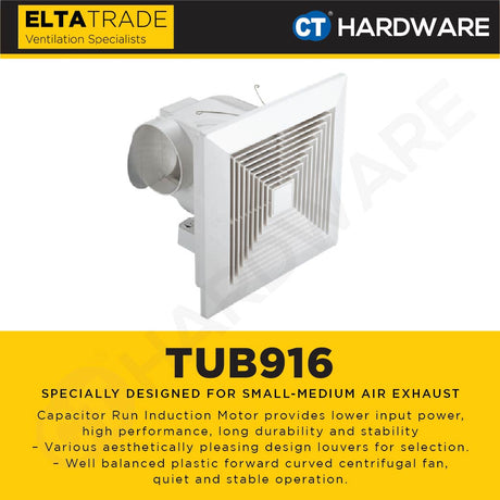 ELTA TRADE TUB916 PLASTIC CEILING CASSETTE