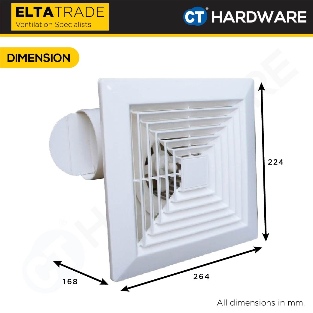 ELTA TRADE TUB916 PLASTIC CEILING CASSETTE