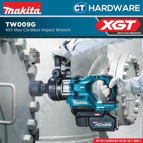 Makita TW009GZ Cordless Impact Wrench 40Vmax | 25.4 mm (1") | 3,150 N·m Without Battery and Charger
