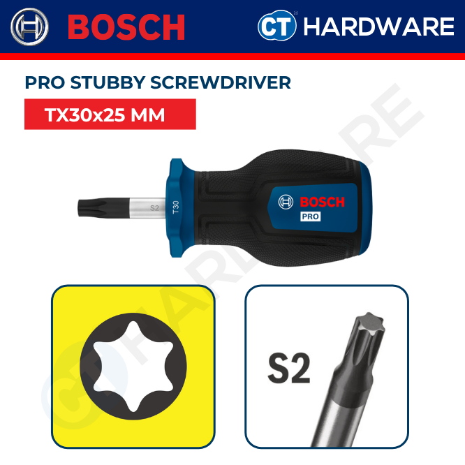 Bosch PRO Stubby Screwdriver Torx 25mm