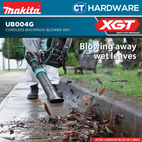 Makita UB004GZ Cordless Backpack Blower 40V Without Battery and Charger