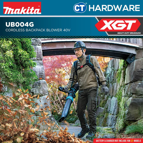 Makita UB004GZ Cordless Backpack Blower 40V Without Battery and Charger