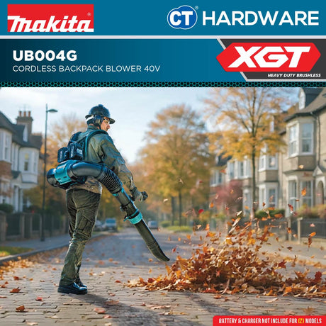 Makita UB004GZ Cordless Backpack Blower 40V Without Battery and Charger