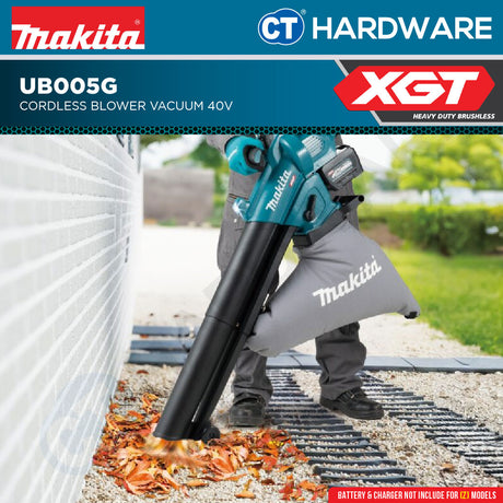 Makita UB005GZ Cordless Blower Vacuum 40V Without Battery and Charger