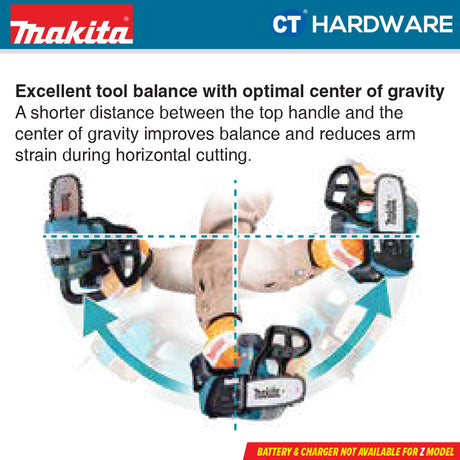 Makita UC031GZ XGT 40Vmax Cordless Brushless Chain Saw 40V 10" 250mm (Body Only)