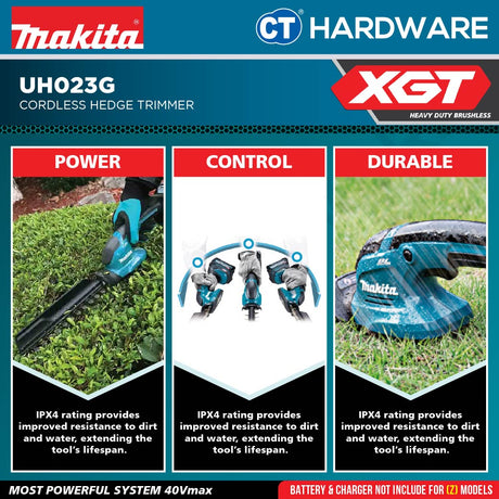 Makita UH023GZ Cordless Hedge Trimmer 40V Heavy Duty Garden Cutter Mesin Trim Pokok Outdoor Power Tools [ Tool Only ]