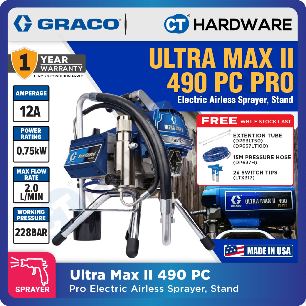 Graco Ultra Max II 490 PC Pro Airless Paint Sprayer