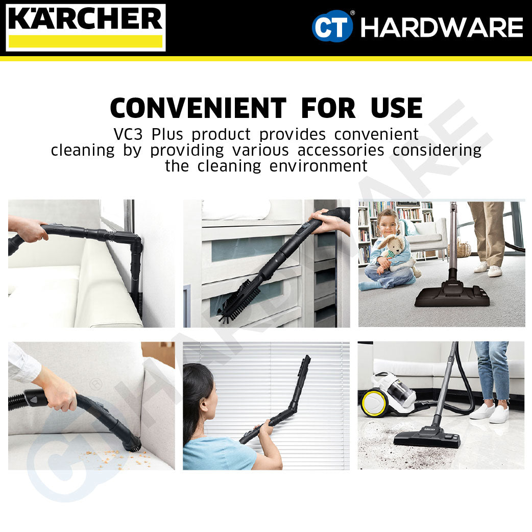 Karcher VC3 PLUS Multi-Cyclone Vacuum Cleaner 1100W 0.9l [VC3PLUS | 11980550]