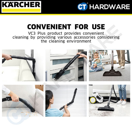 Karcher VC3 PLUS Multi-Cyclone Vacuum Cleaner 1100W 0.9l [VC3PLUS | 11980550]