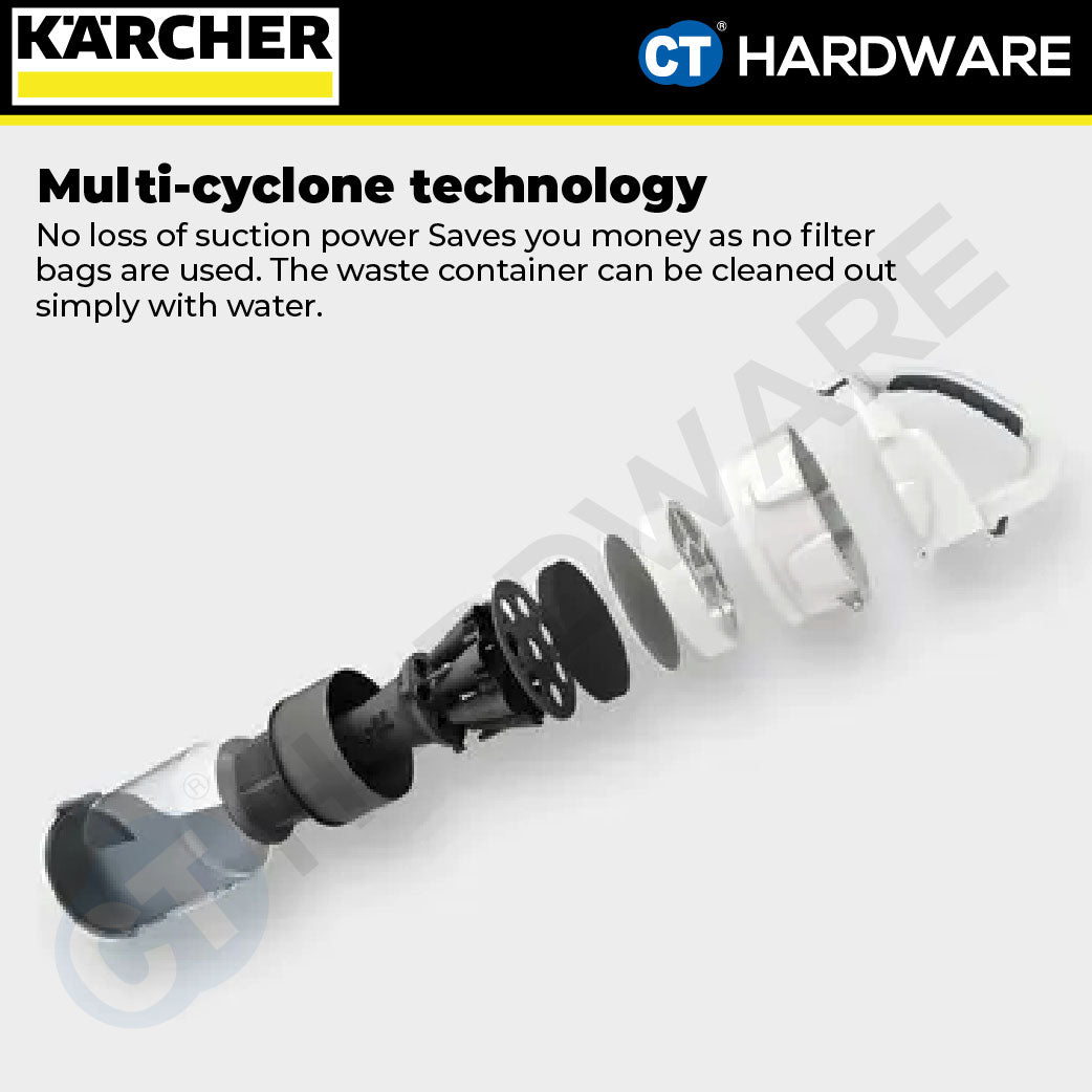 Karcher VC3 PLUS Multi-Cyclone Vacuum Cleaner 1100W 0.9l [VC3PLUS | 11980550]