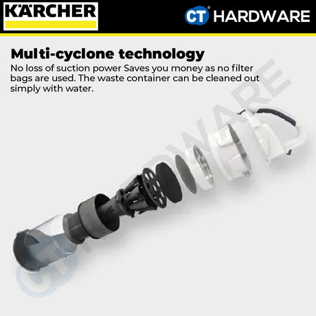 Karcher VC3 PLUS Multi-Cyclone Vacuum Cleaner 1100W 0.9l [VC3PLUS | 11980550]