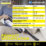 Karcher VC 4S CORDLESS Upright Vacuum Cleaner 18V 2.5Ah [VC4SCORDLESS | 11982910]