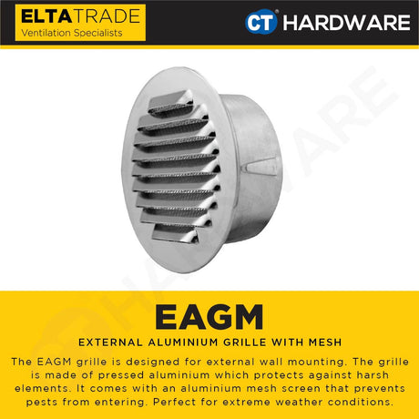 ELTA TRADE VKM15010 VENT KIT METAL 6" 150MM WITH FLEXIBLE DUCT 10 METER (EAGM + DUCT)